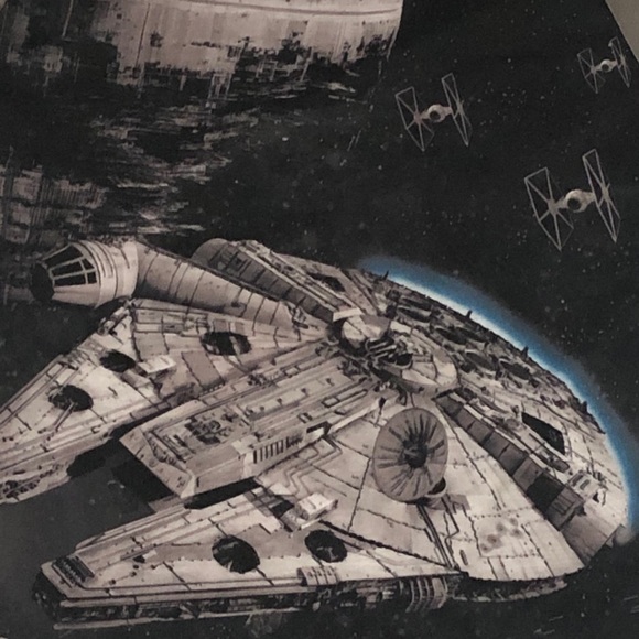 Star Wars T-shirt Darth Vader Millennium Falcon Sm - Picture 10 of 10